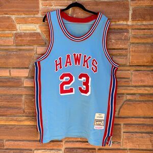 Mitchell & Ness “Sweet Lou” Hudson Hawks #23 Authentic Jersey Sz 46S Rare Jordan